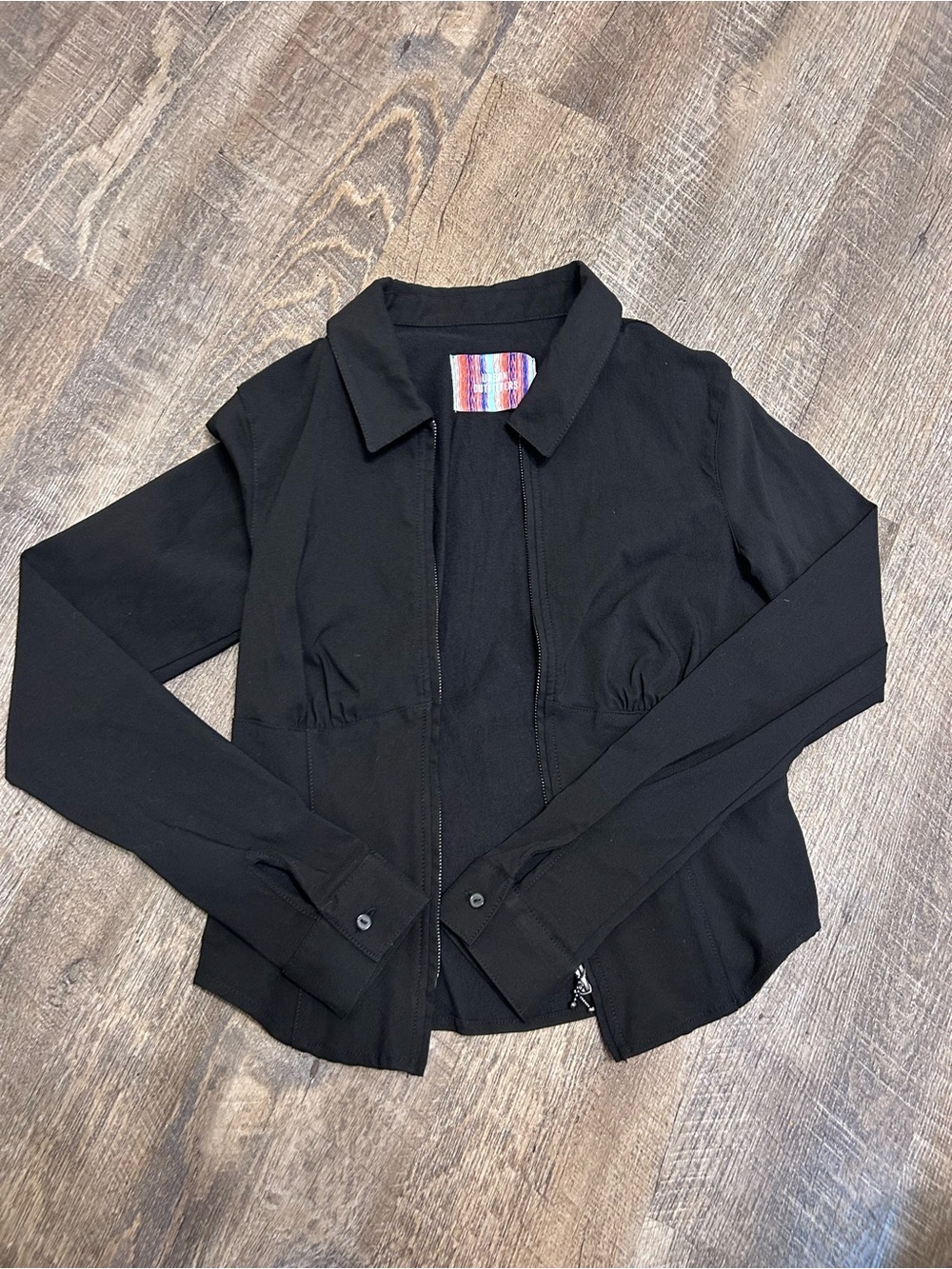 Urban Outfitters Black Zip-Up Women's Blazer Jacket